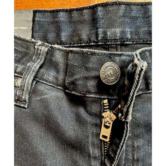 HOPE Ringstrand Soderberg Stockholm Sweden Jeans Womens 27 Waxed Y2K Grunge Punk - Picture 3 of 15